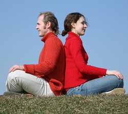 couple on meadow